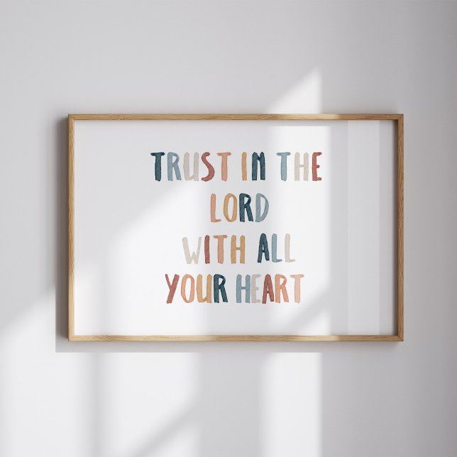 Trust in the lord kids bible poster (Creator Uploaded)