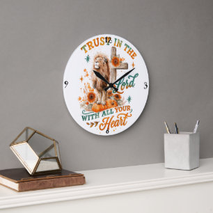 Trust In The Lord... Large Clock