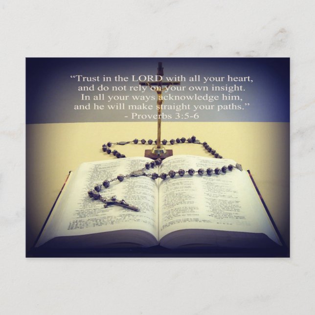 Trust in the Lord Message Postcard (Front)