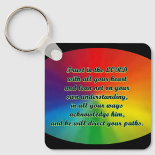 Trust in the lord Prayer Keychain