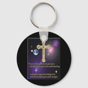 Trust in the Lord proverbs 3:5 gifts Keychain