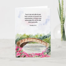 Trust in the Lord Proverbs Bible Verse Card