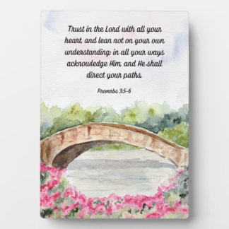 Trust in the Lord Proverbs Bible Verse Sign 5x7 Plaque