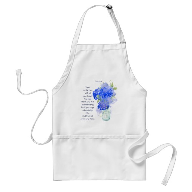 Trust in the Lord Scripture Garden or Kitchen Standard Apron (Front)