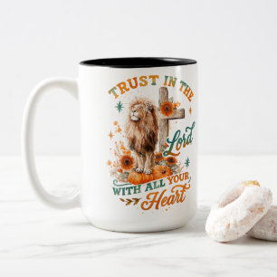 Trust In The Lord... Two-Tone Coffee Mug
