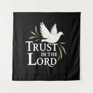 Trust in the Lord White Dove Christian Flat Cards Tapestry