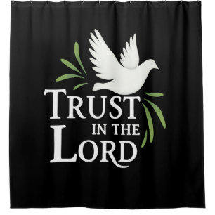 Trust in the Lord White Dove Christian Paper Plate