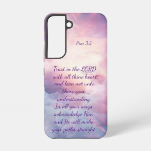 Trust in the LORD with all thine heart; and lean Samsung Galaxy Case