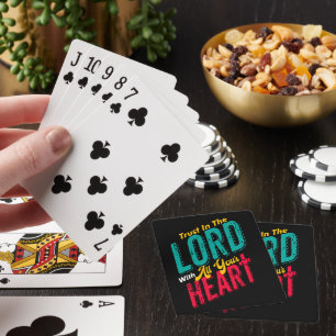 TRUST IN THE LORD WITH ALL YOUR HEART PLAYING CARDS
