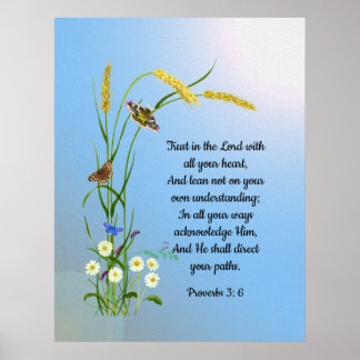 Trust in the Lord with all your heart Poster