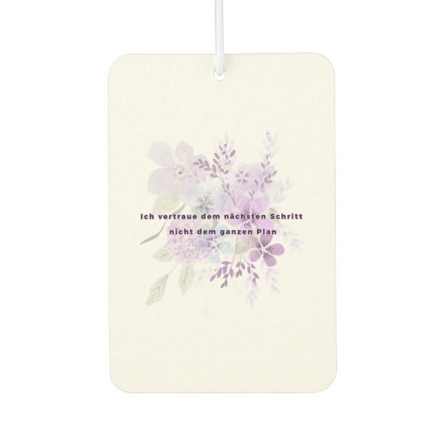 Trust in the next step air freshener (Front)