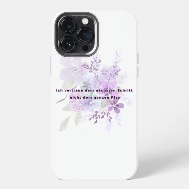 Trust in the next step iPhone case (Back)