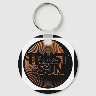 Trust In The Sun Poker Chip Keychain