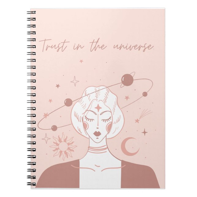 Trust in the Universe Spiritual Positivity Notebook (Front)