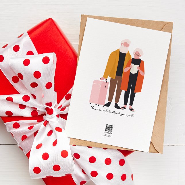 Trust in wife  to direct your path - Anniversary  Card (Creator Uploaded)