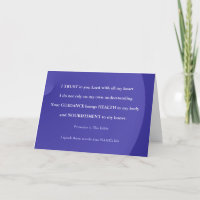 Trust in you Lord Bible Get Well Card