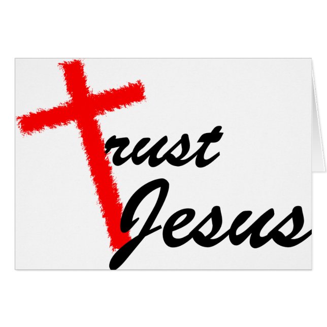 Trust Jesus Cross (Front Horizontal)
