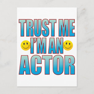 Trust Me Actor Life B Postcard