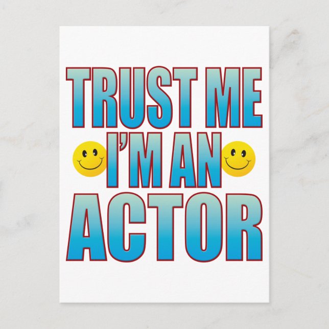 Trust Me Actor Life B Postcard (Front)