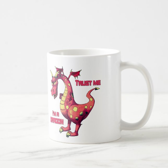 Trust Me Dragon Coffee Mug (Right)