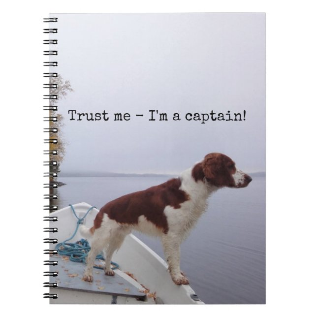 Trust Me I'm A Captain Notebook (Front)
