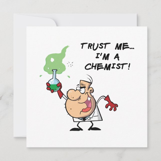 Trust Me, I'm a Chemist Invitation (Front)