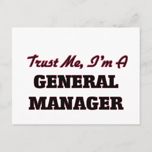 Trust me I'm a General Manager Postcard