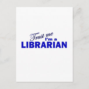 Trust Me I'm a Librarian Postcard