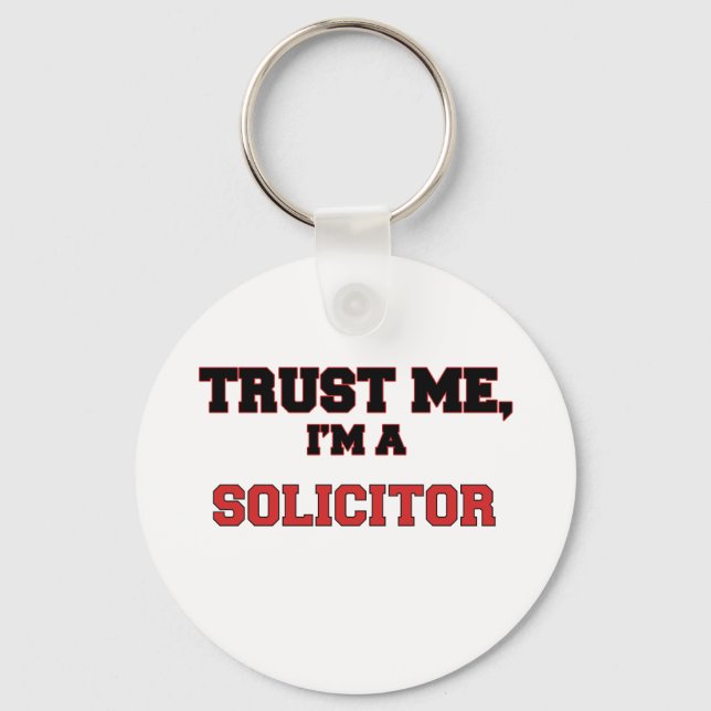 Trust Me I'm a My Solicitor Keychain (Front)