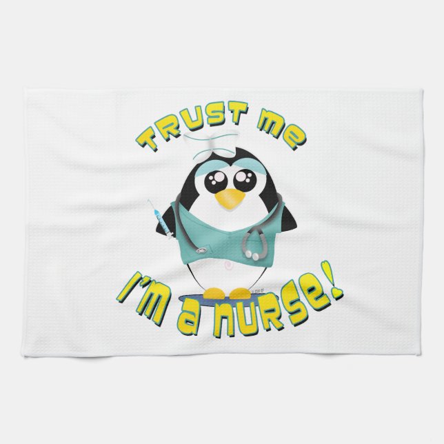 Trust Me I'm a Nurse Kitchen Towel (Horizontal)