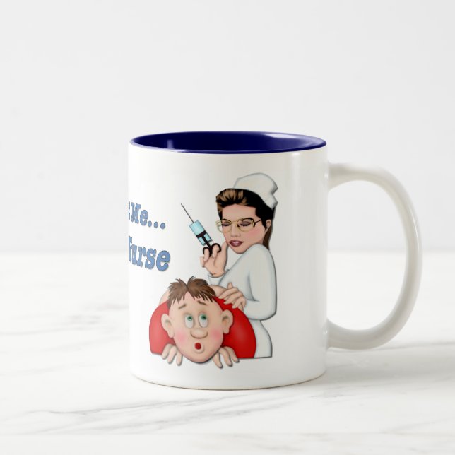 Trust Me - I'm a Nurse Two-Tone Coffee Mug (Right)