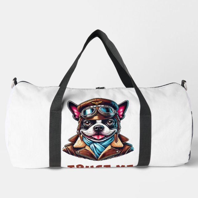 Trust Me, I'm A Pilot Duffle Bag (Front)
