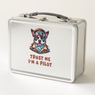 Trust Me, I'm A Pilot Metal Lunch Box