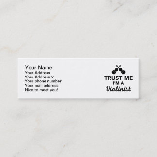 Trust me I'm a Violinist Mini Business Card