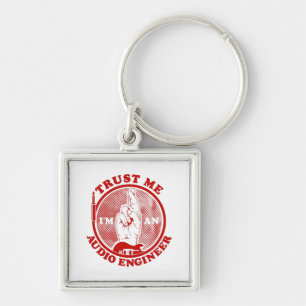 Trust me I'm an audio engineer Keychain