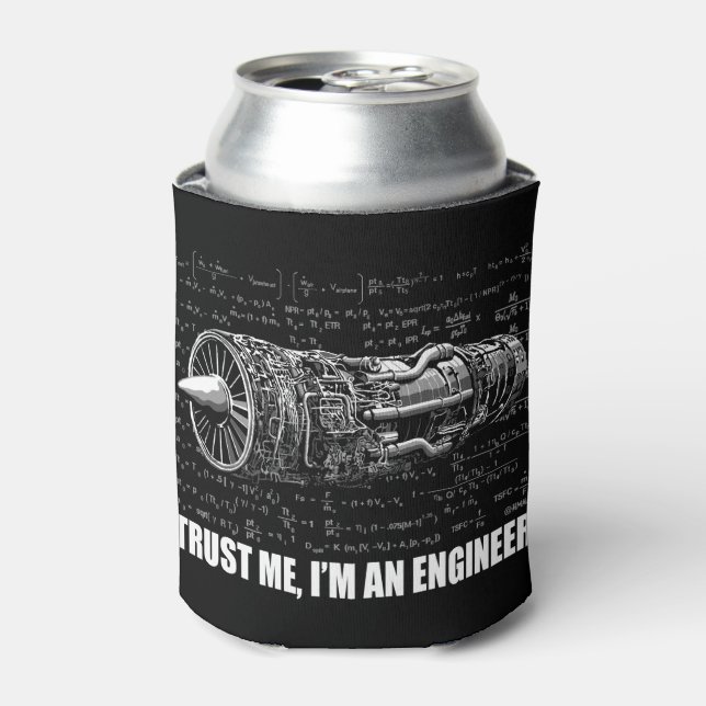 Trust me, I'm an Engineer Can Cooler (Can Front)