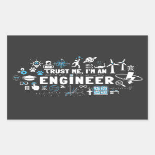 TRUST ME, I'M AN ENGINEER feat Maxwell equations Sticker