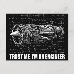 Trust me, I'm an Engineer Postcard