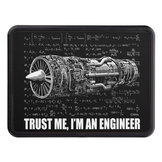 Trust me, I'm an Engineer Trailer Hitch Cover (Front)