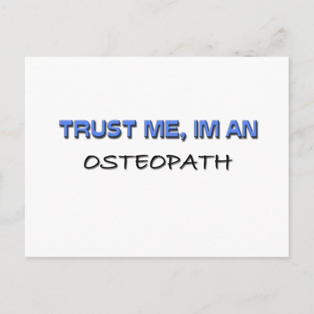 Trust Me I'm an Osteopath Postcard (Front)