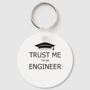Trust me I'm an to engineer (mortarboard) .pdf Keychain
