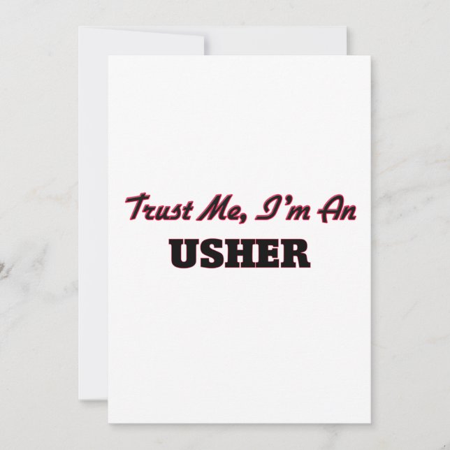 Trust me I'm an Usher (Front)