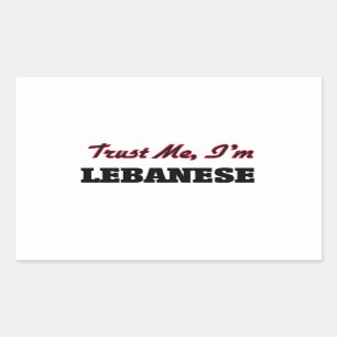 Trust me I'm Lebanese Sticker