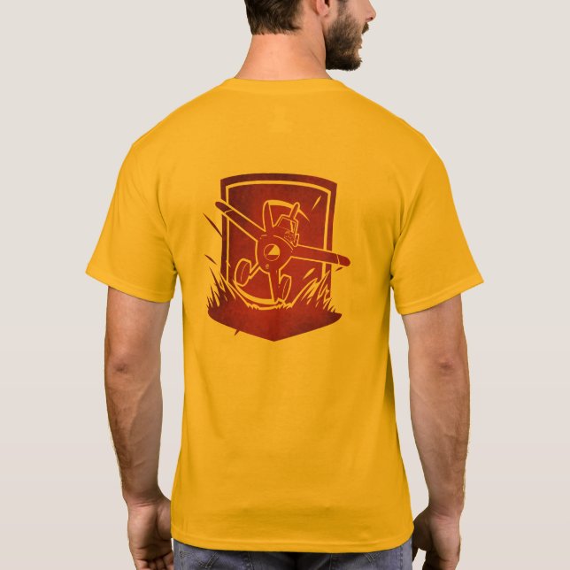 Trust me, I'm the pilot v2 (red) T-Shirt (Back)