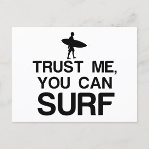 TRUST ME, YOU CAN SURF - Copy Holiday Postcard