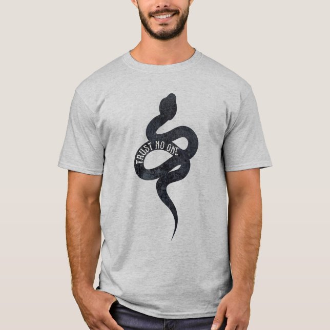 Trust No One Serpent Snake  T-Shirt (Front)