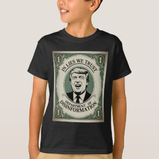 “trust Nobody” - Trump Nknote Parody _1  T-Shirt