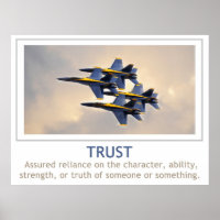 Trust Poster with U.S. Navy Blue Angels