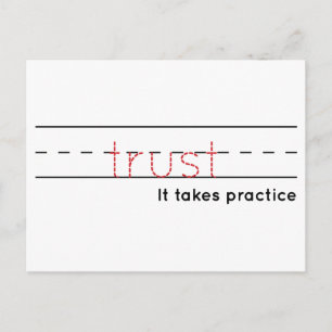 trust   Practice Postcard