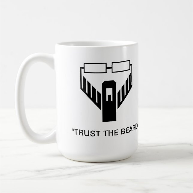 "Trust The Beard" Logo Mug (Left)